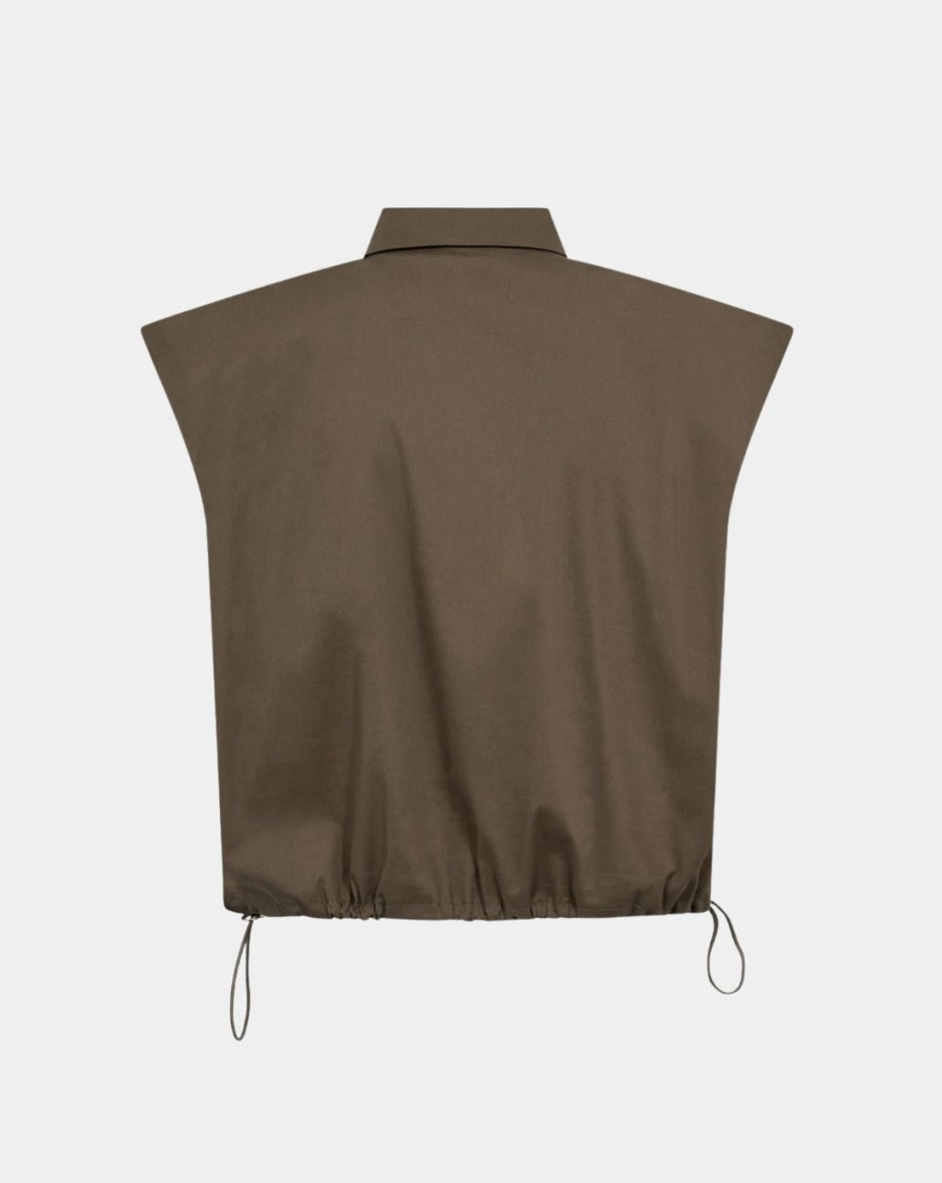 Co'Couture Elara Olive olijfgroene blouse
