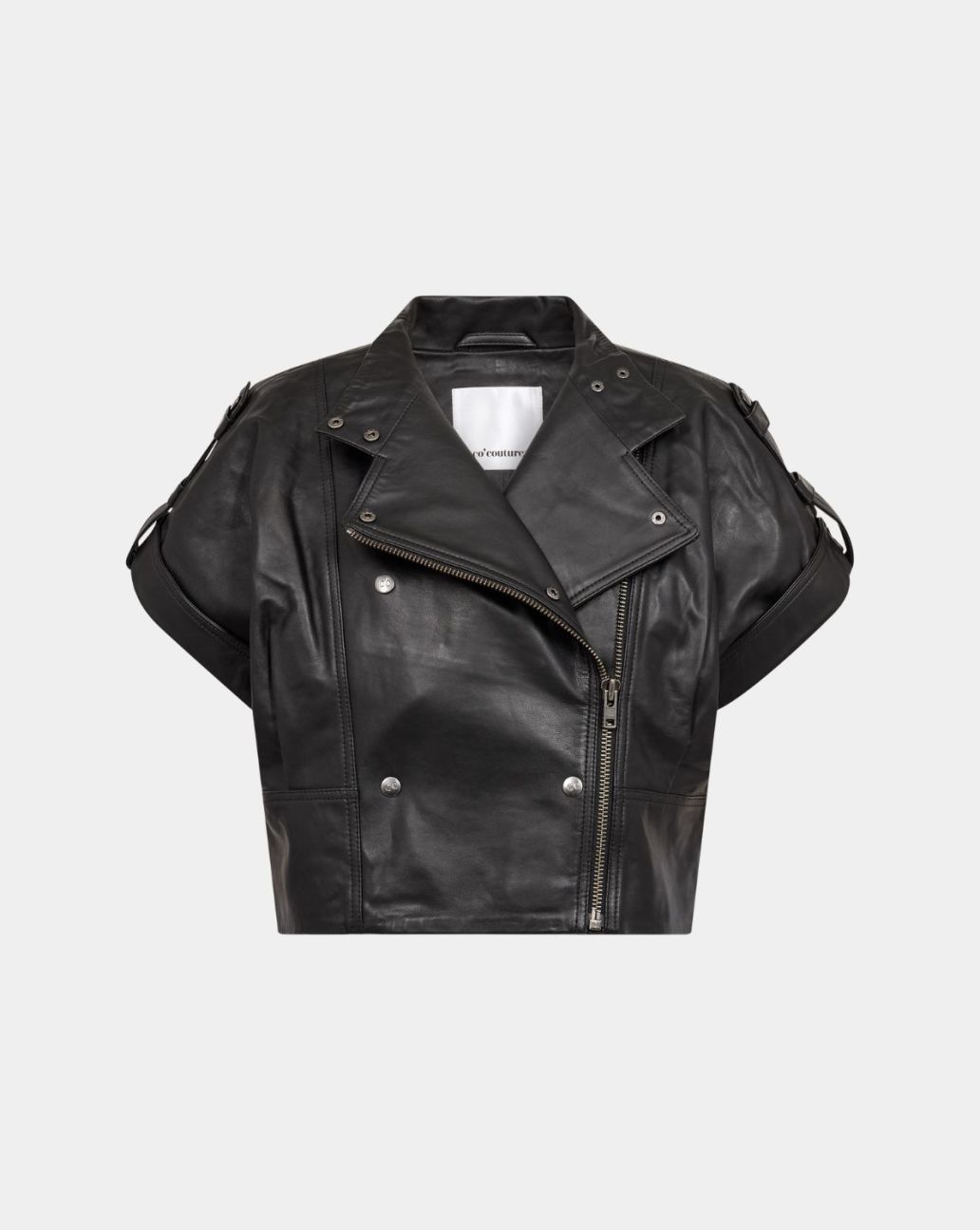 Co'Couture Phoebe Leren Vest Black