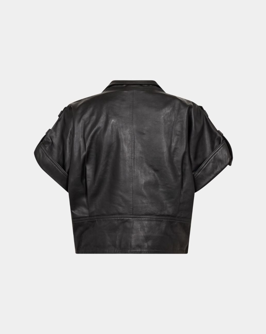 Co'Couture Phoebe Leren Vest Black