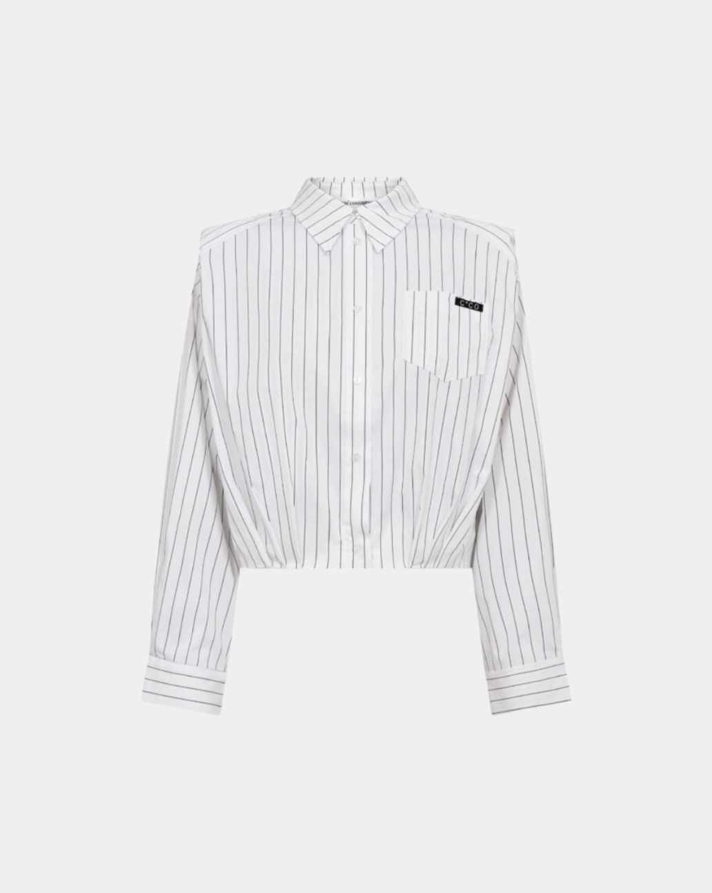 Co'Couture Riven Shoulder Shirt Blouse White