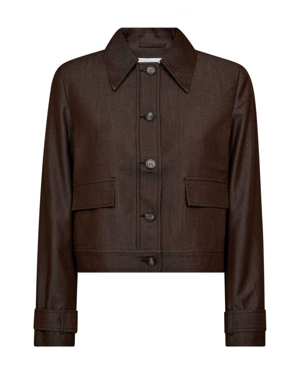 Co'Couture TerryCC Denim Jacket Dark Brown