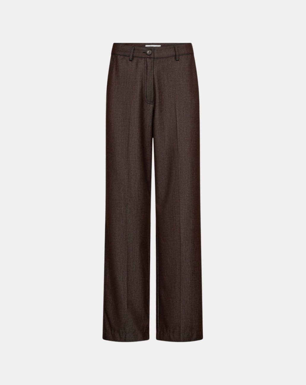 Co'Couture Terrycc Denim Pant Donkerbruin