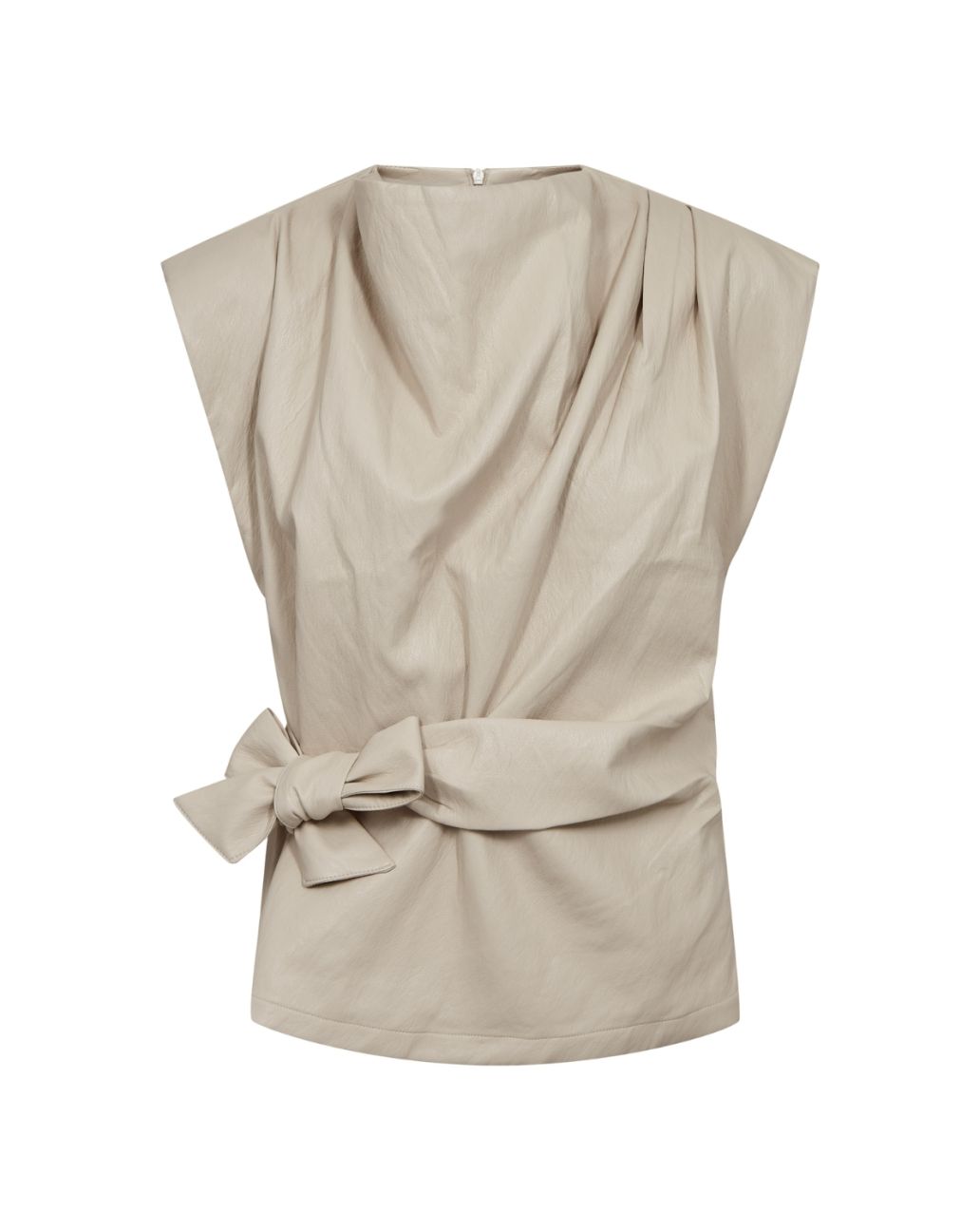 Co'couture GittCC Pleat Top Bone