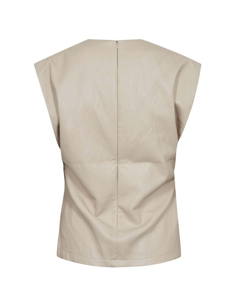 Co'couture GittCC Pleat Top Bone