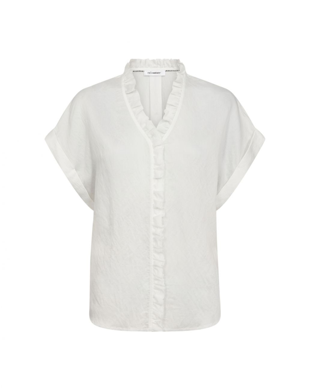 Co'Couture MollyCC Frill Top Off-white