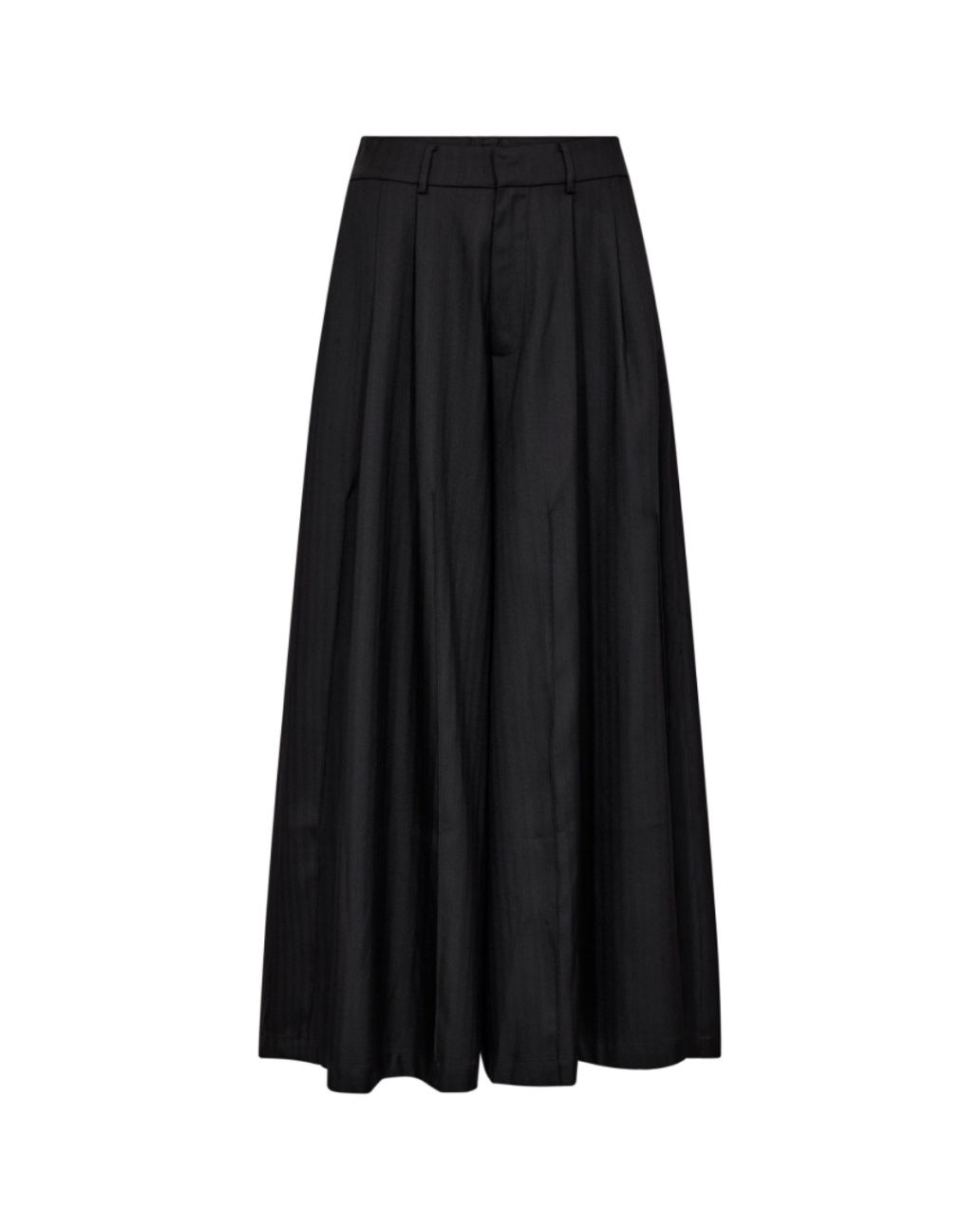 Co’Couture Paris ultra wide leg pantalon zwart