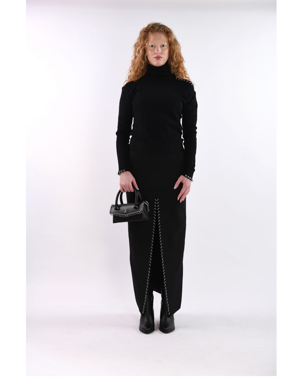 Patrizia Pepe long skirt with piercing
