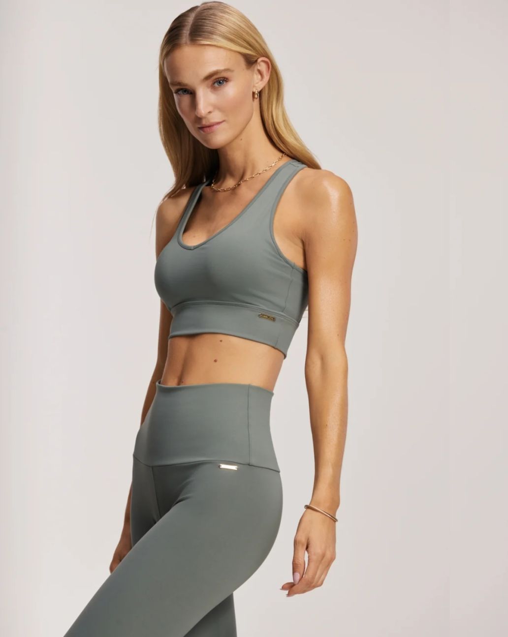 Deblon Classic Leggings High Waistband Sage