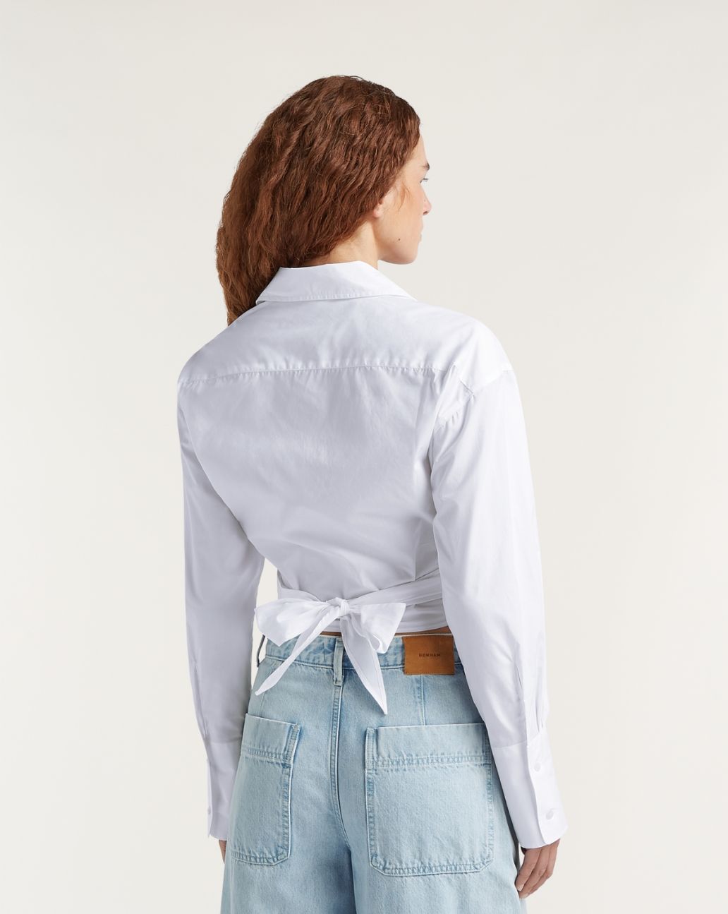 Denham FUMI WRAP TOP Poplin Wit