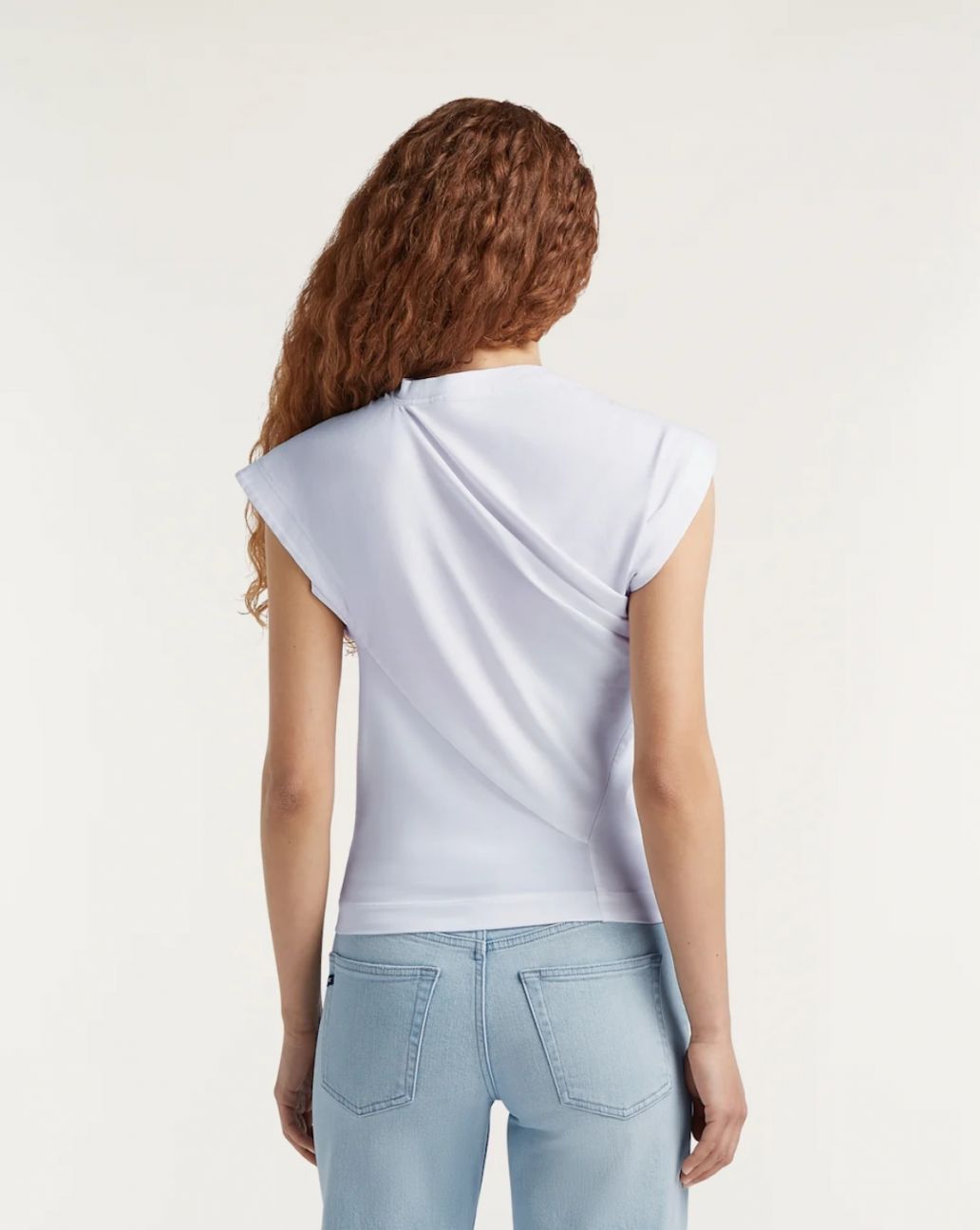 Denham KASUMI TEE Heavy Jersey wit