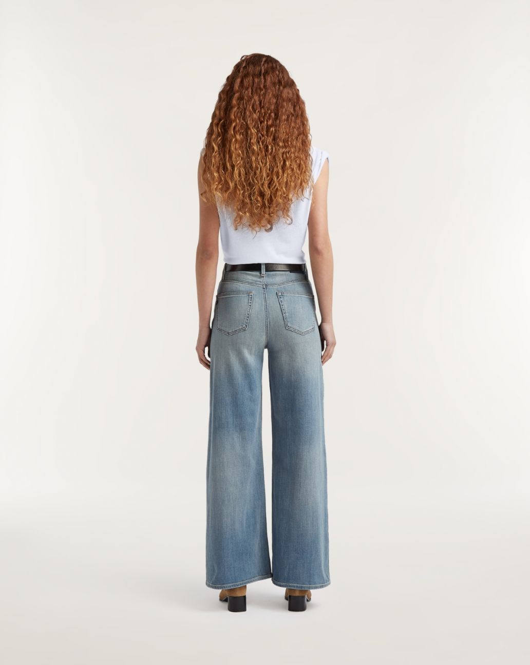 Denham MIKU Authentic Medium Wash Wide Flare Jeans
