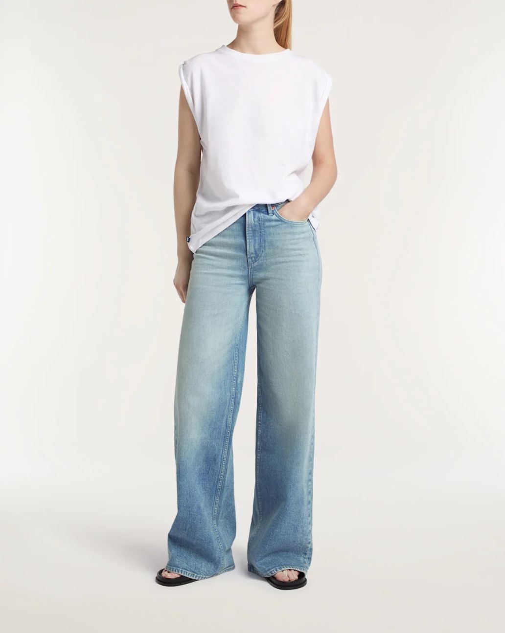 Denham MIKU C 202 Wide Fit Jeans Light Blue 
