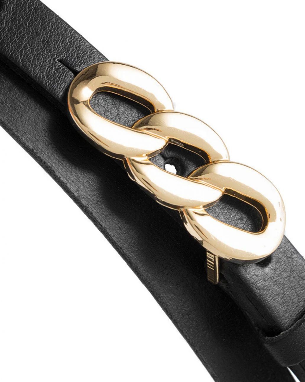Depeche Narrow belt 15858 Black Nero