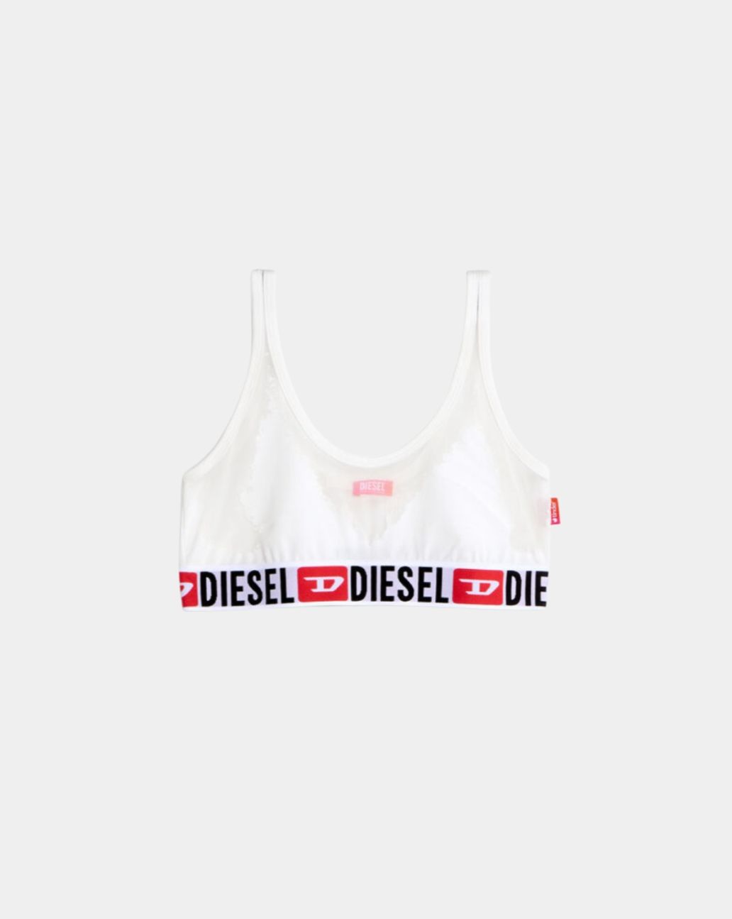 Diesel x Tinder Bralette White Sheer Devoré Effect