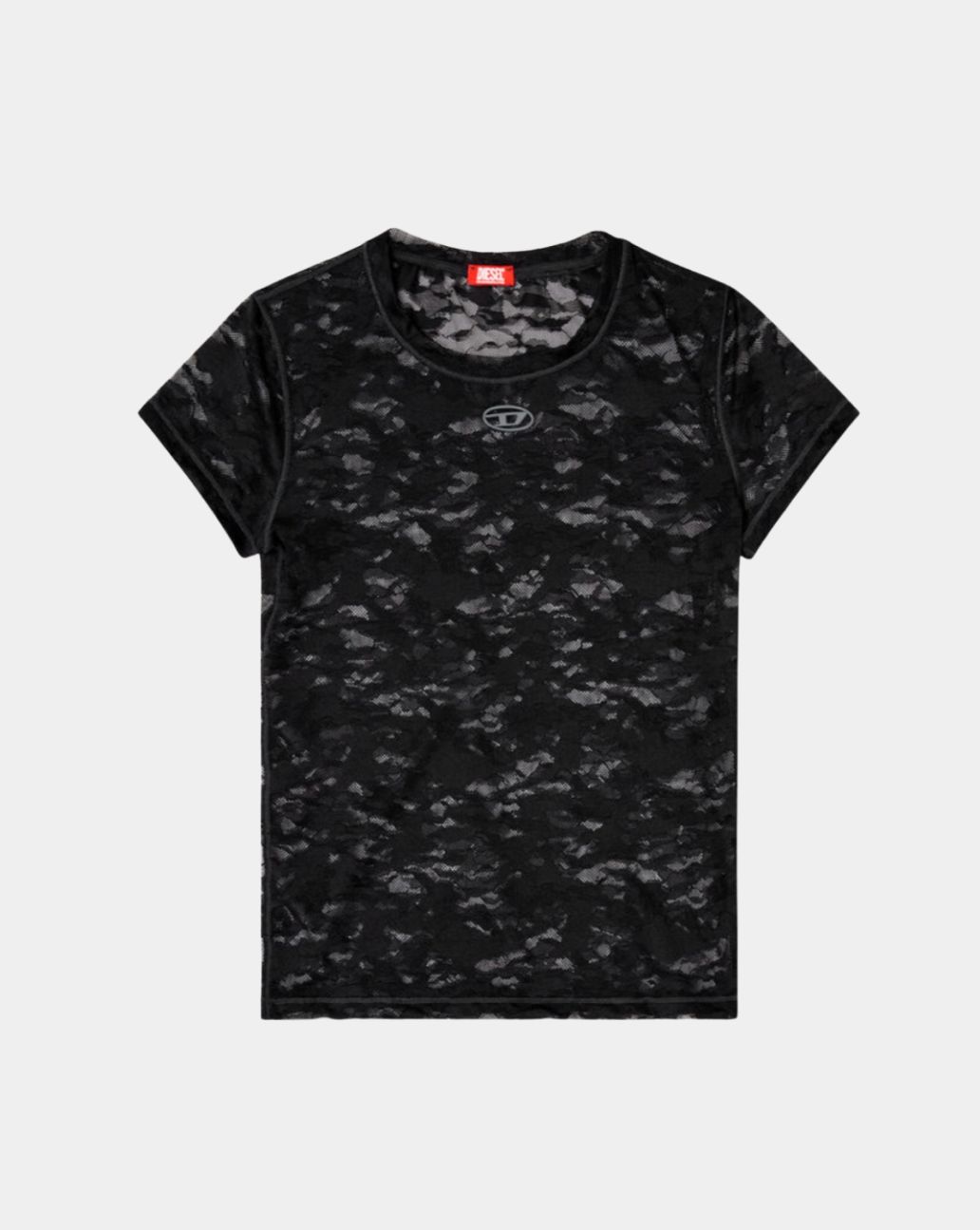 Diesel Camo Lace T-Shirt Black