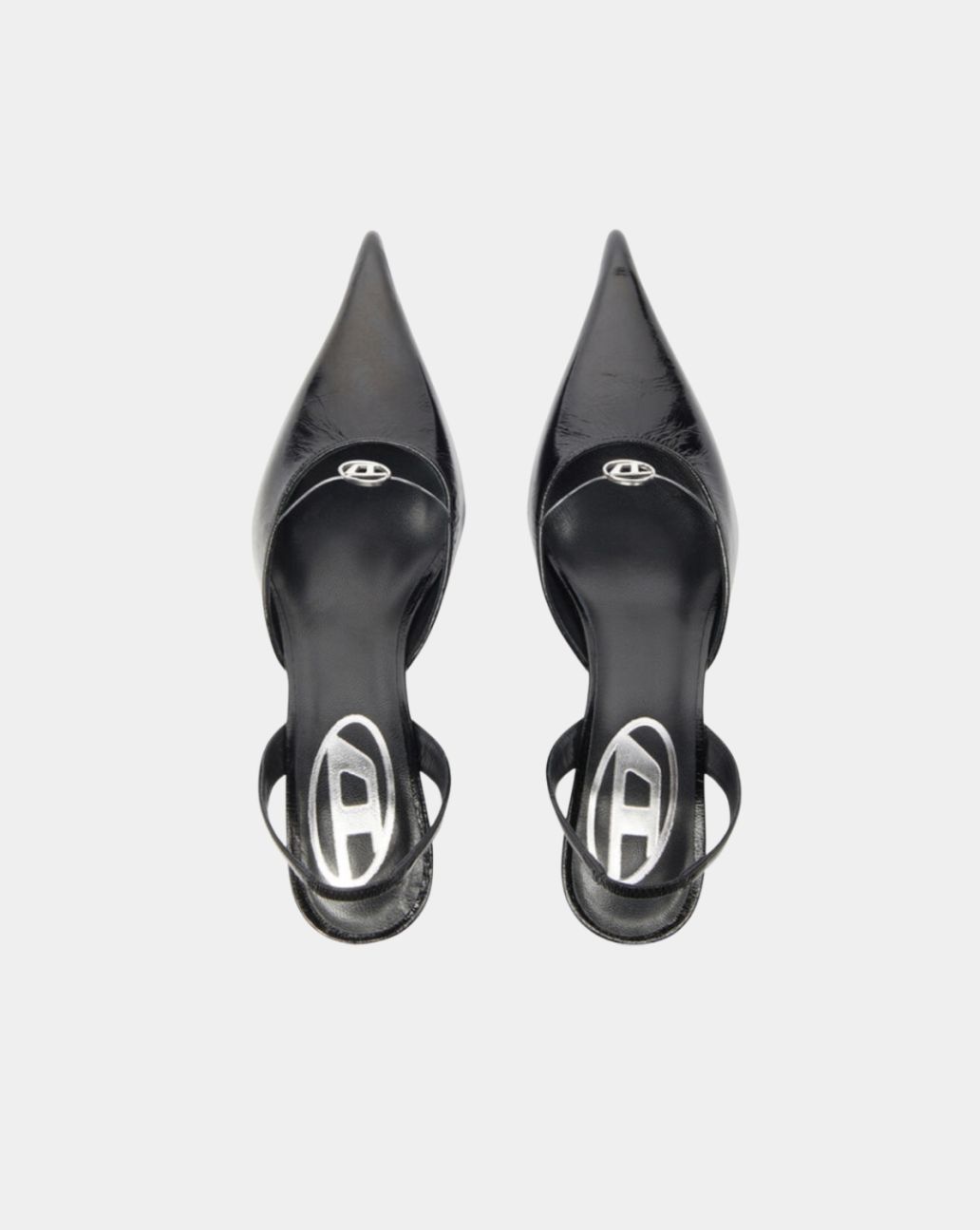 Diesel D-Ten&Half Leather Slingbacks 