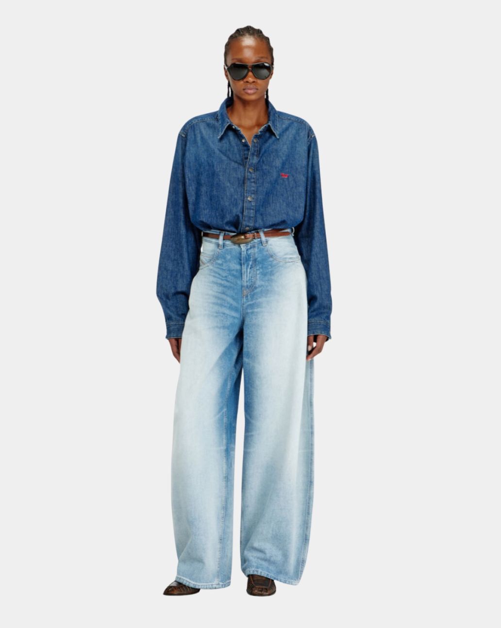 Diesel 1987 D-Khelz Relaxed Jeans Light Blue