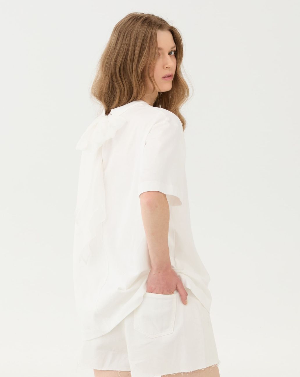 ELEH T-shirt Bow Wit SS260217 