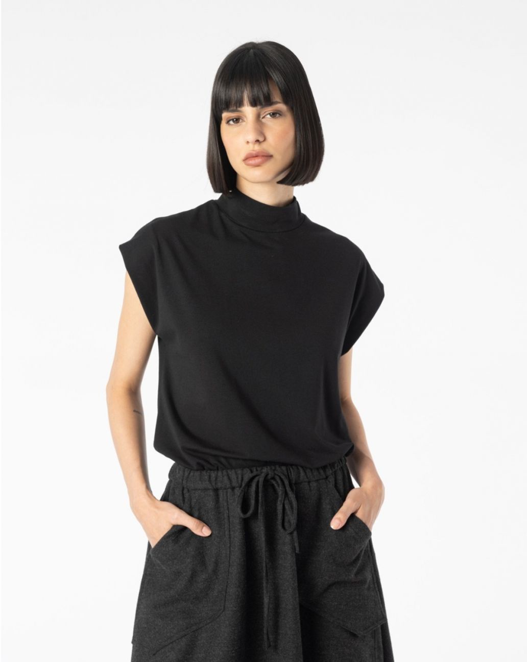 Elias Rumelis Mai Oversized Black Top