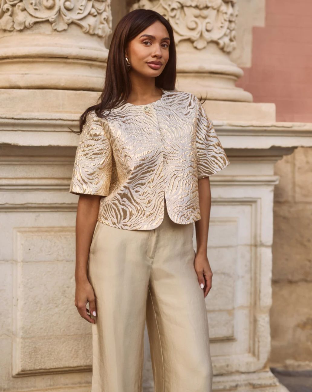 Freebird Lolani Pants Wide Gold