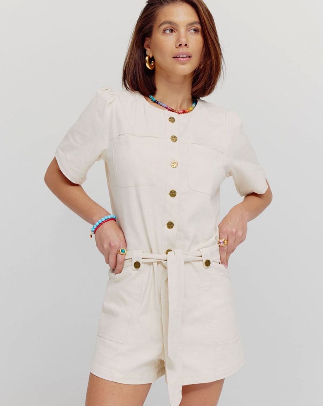 Harper & Yve Yael Jumpsuit Ecru