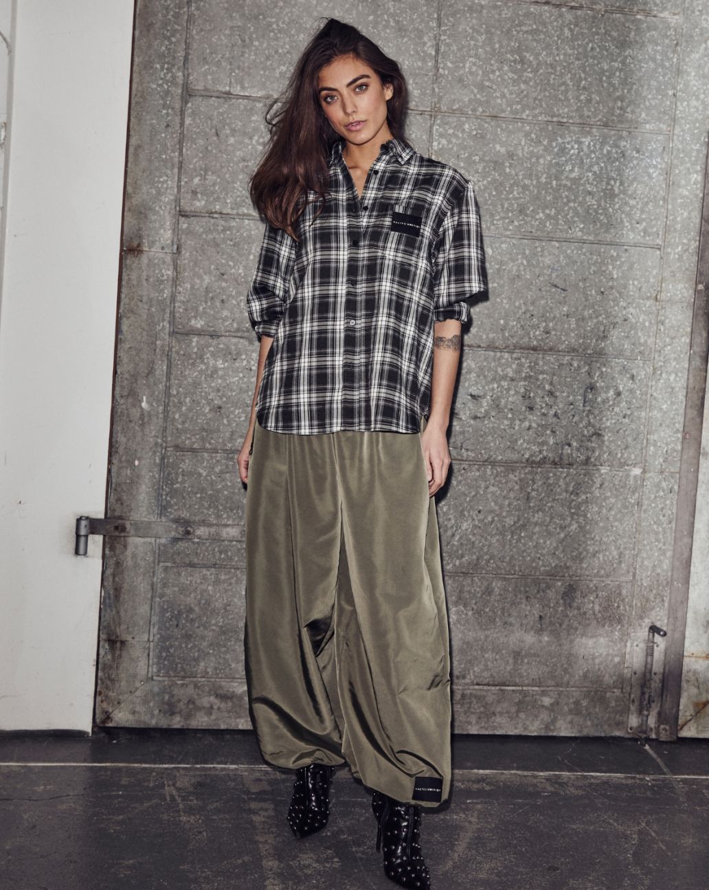 Haute L'Amitié Haute Check Shirt Grey Check 