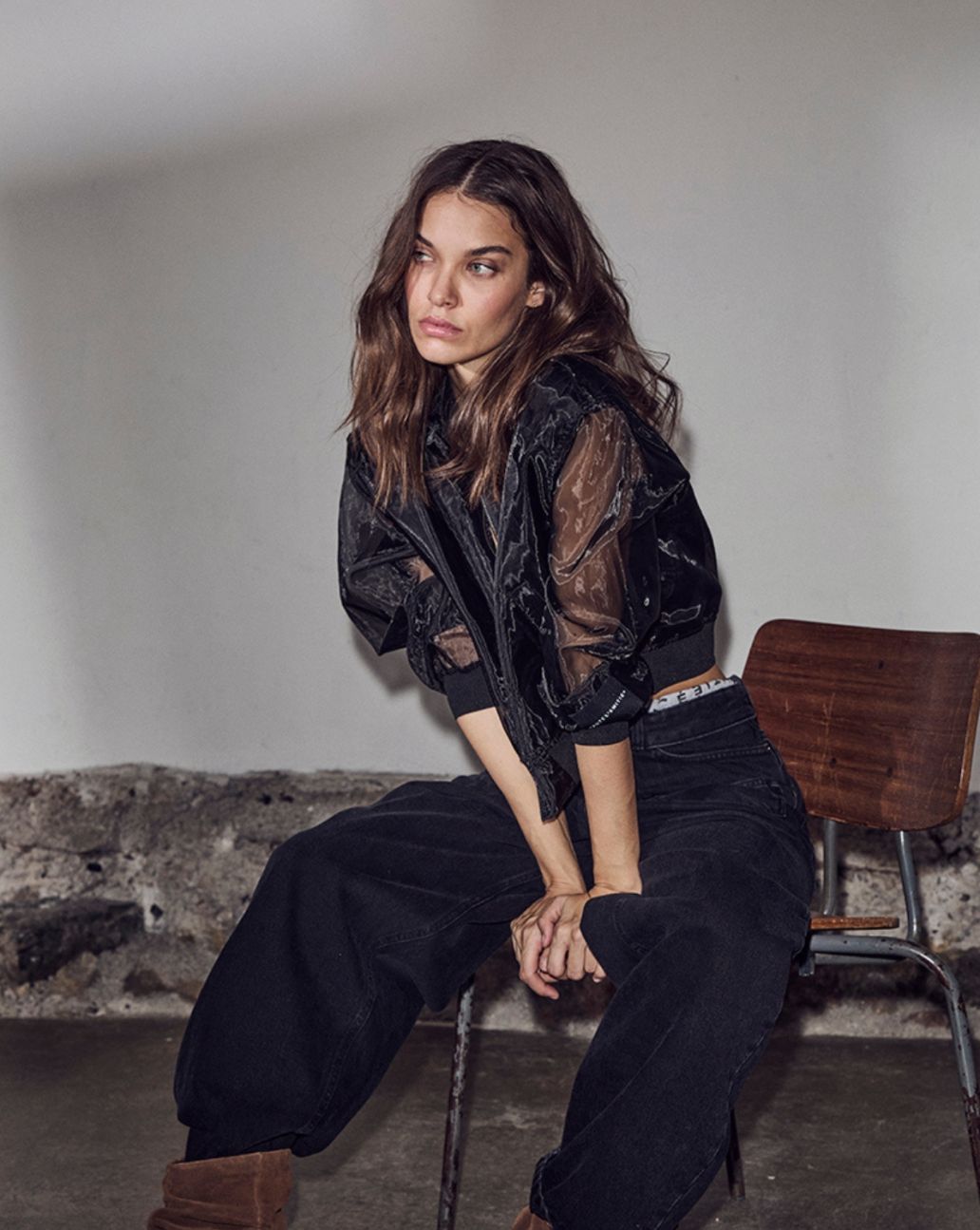 Haute L'Amitié Organza Bomber Zwart