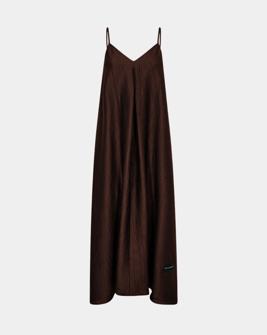 Haute L'Amitié Corsica Pleat Strap Dress Mocca