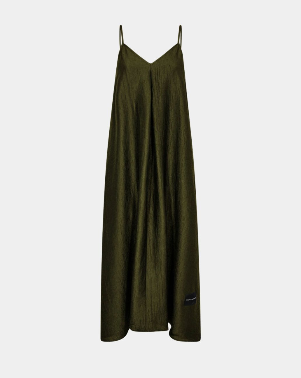 Haute L'Amitié Corsica Pleat Strap Dress Army
