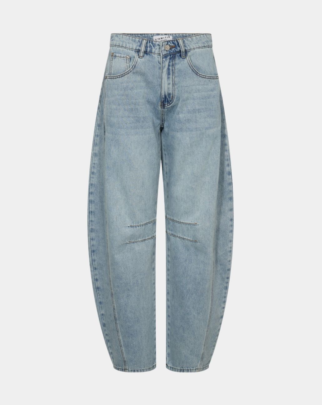 Haute L'Amitié Drew Barrel Panel Jeans Bleached De