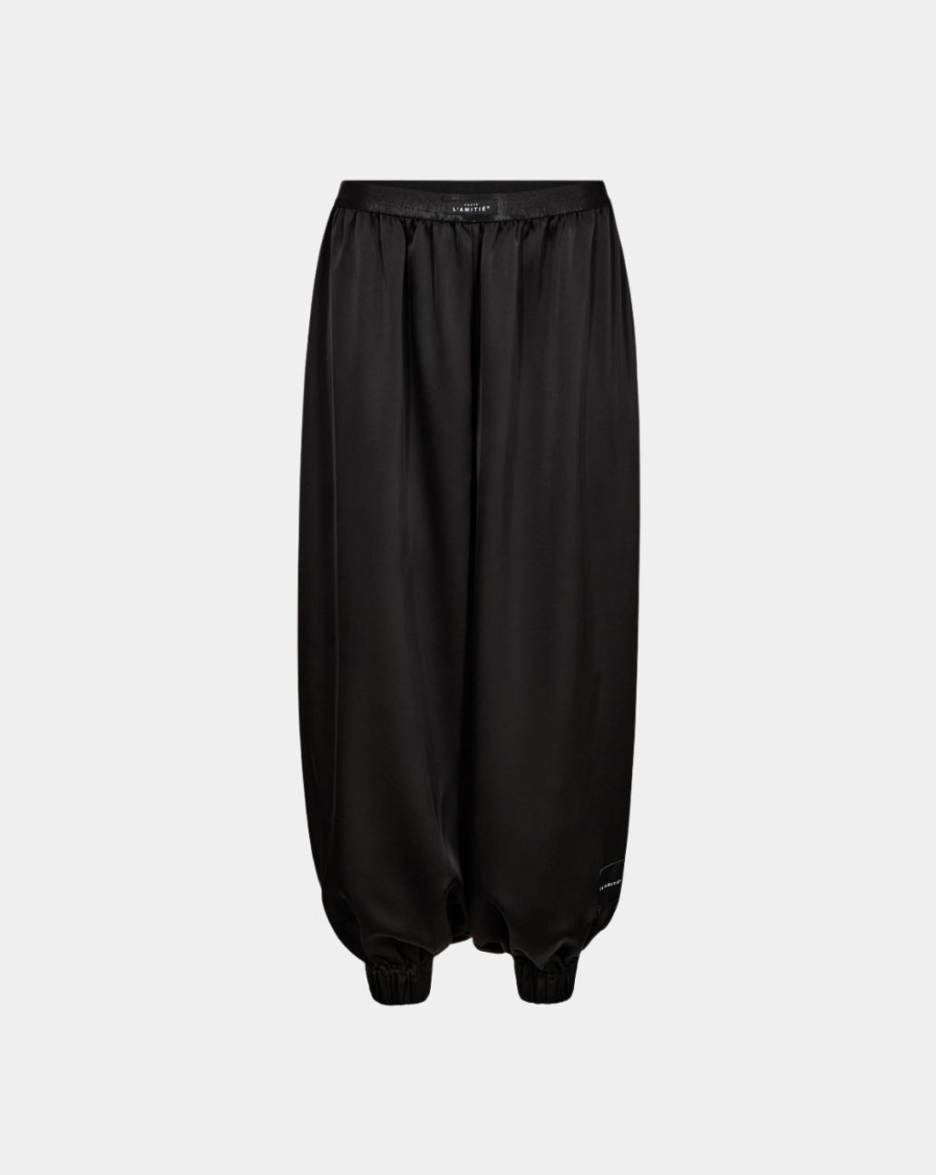 Haute L'Amitié Evita Crop Harem Tall Pant Black