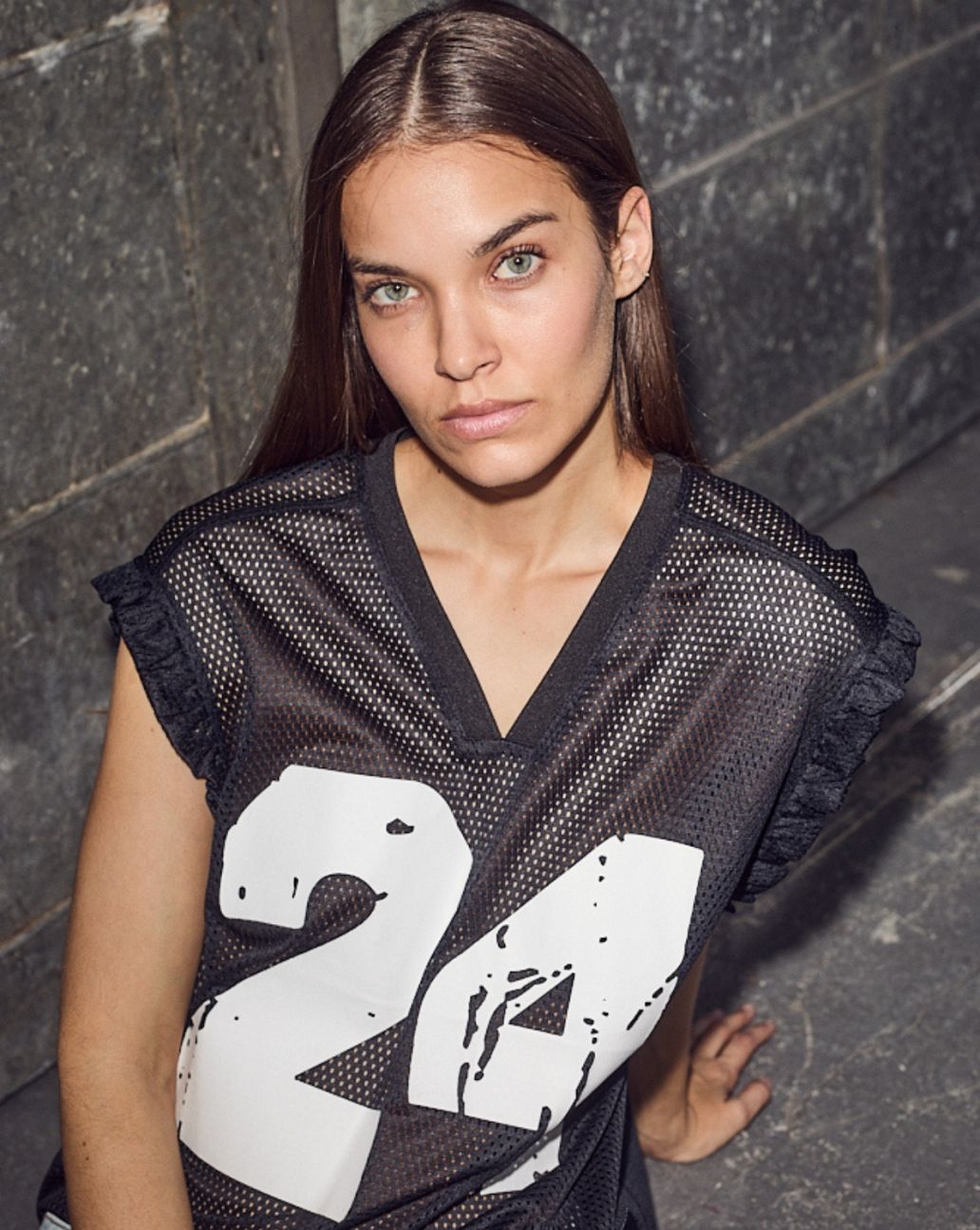 Haute L’Amitié Drift Frill V-24 Top Zwart