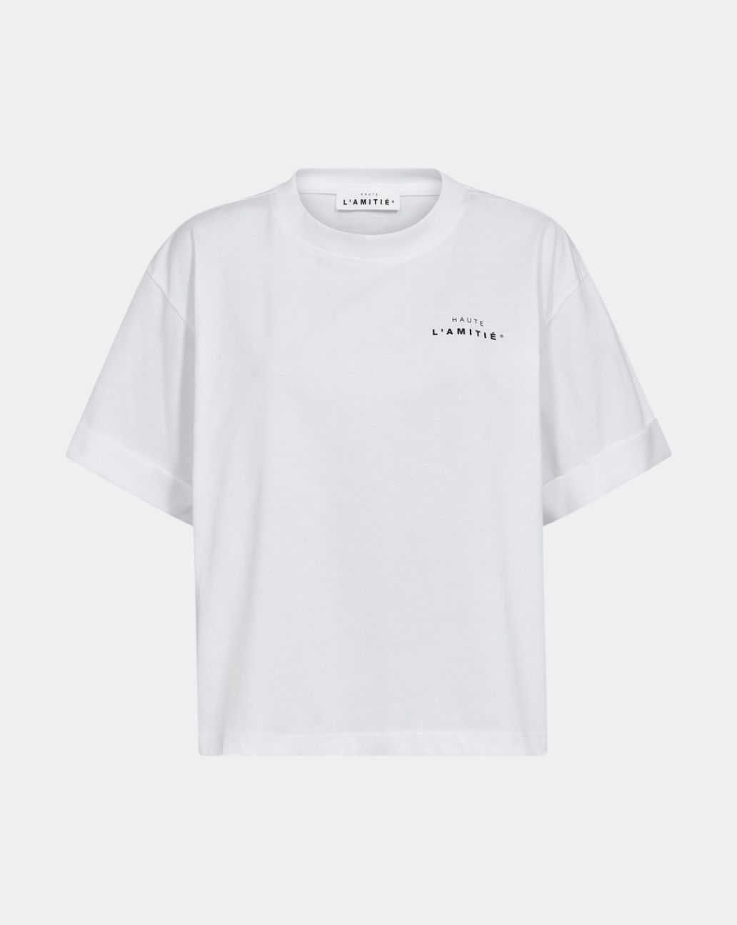 Haute L'Amitié HL Crew Neck Crop Tee Wit