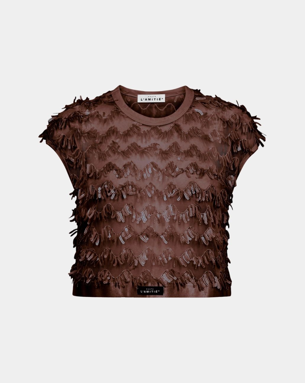 Haute L'Amitié Limone Crop Top Mocca