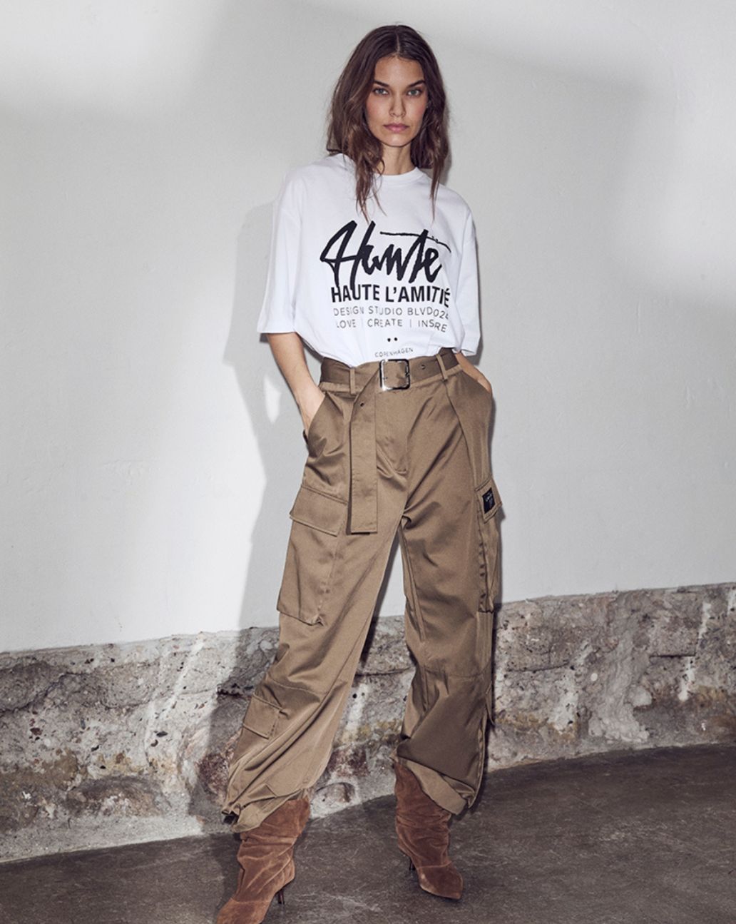 Haute L'Amitié Rabi Cargo Pocket Pant Walnut