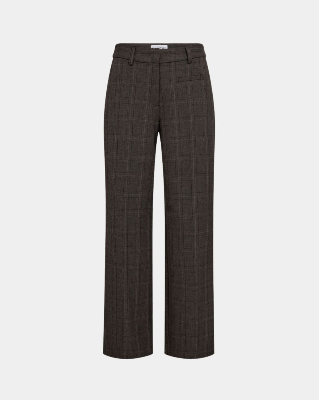 Haute L'amite Check Fit Plain Pant Bruin pantalon

