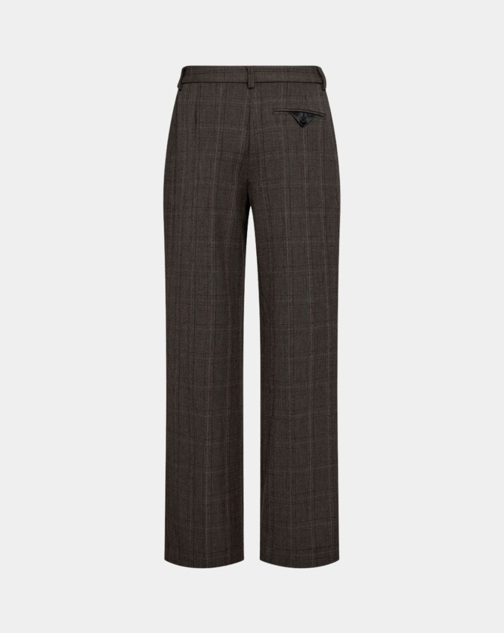 Haute L'amite Check Fit Plain Pant Bruin pantalon
