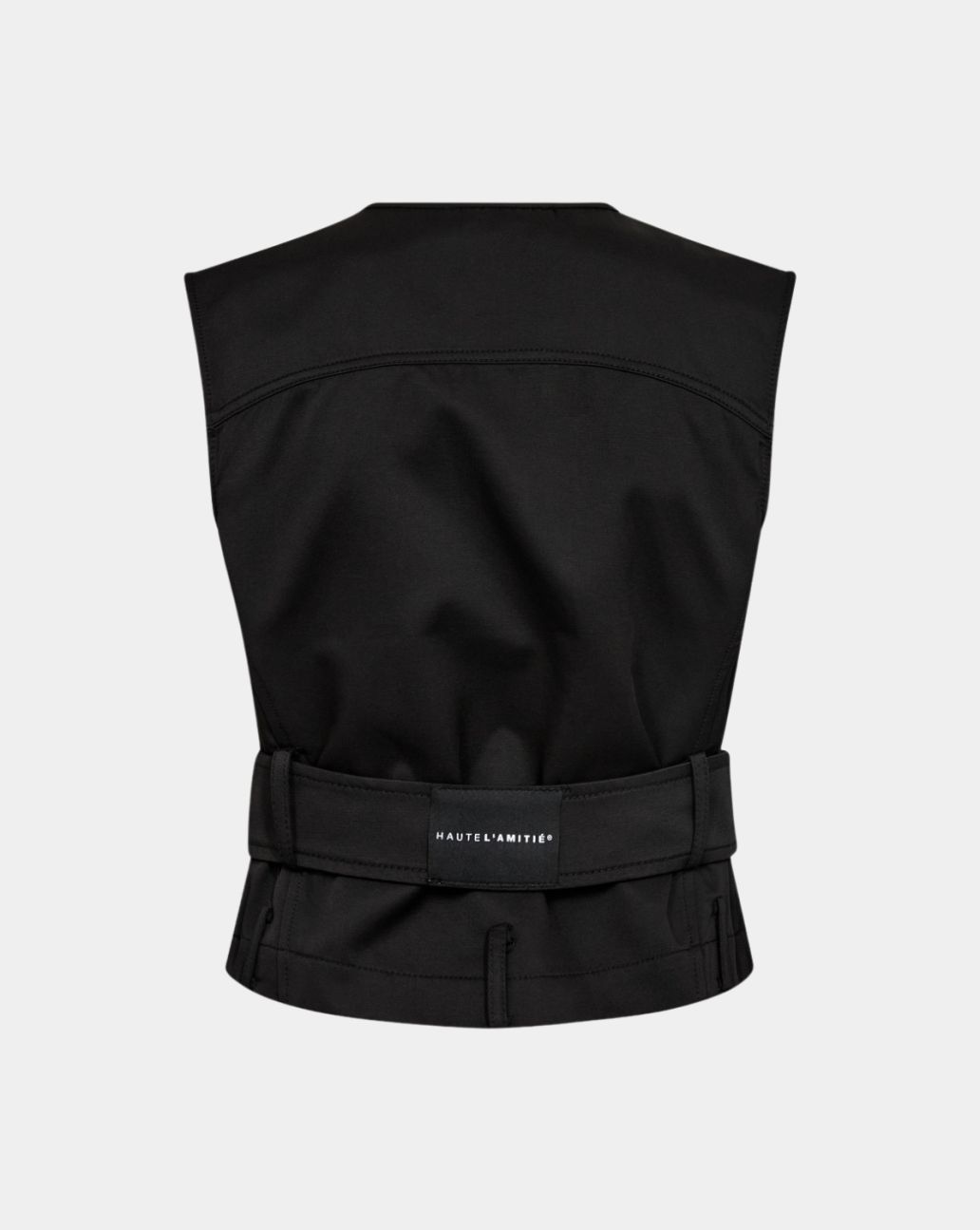Haute L'amite Rabi Belt Vest Black zwart gilet