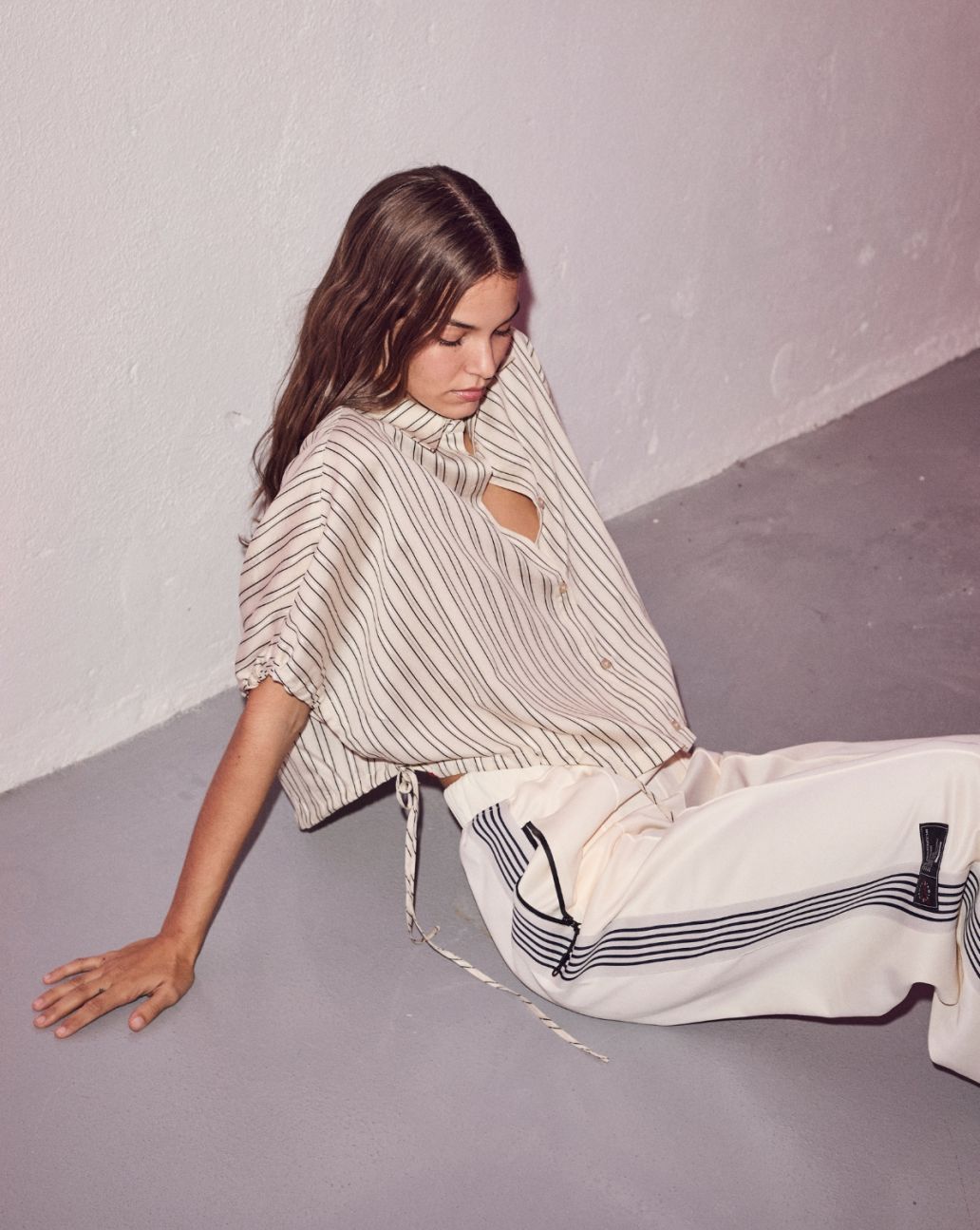 Haute L’amitié HL10155 Tie Blouse Seashell