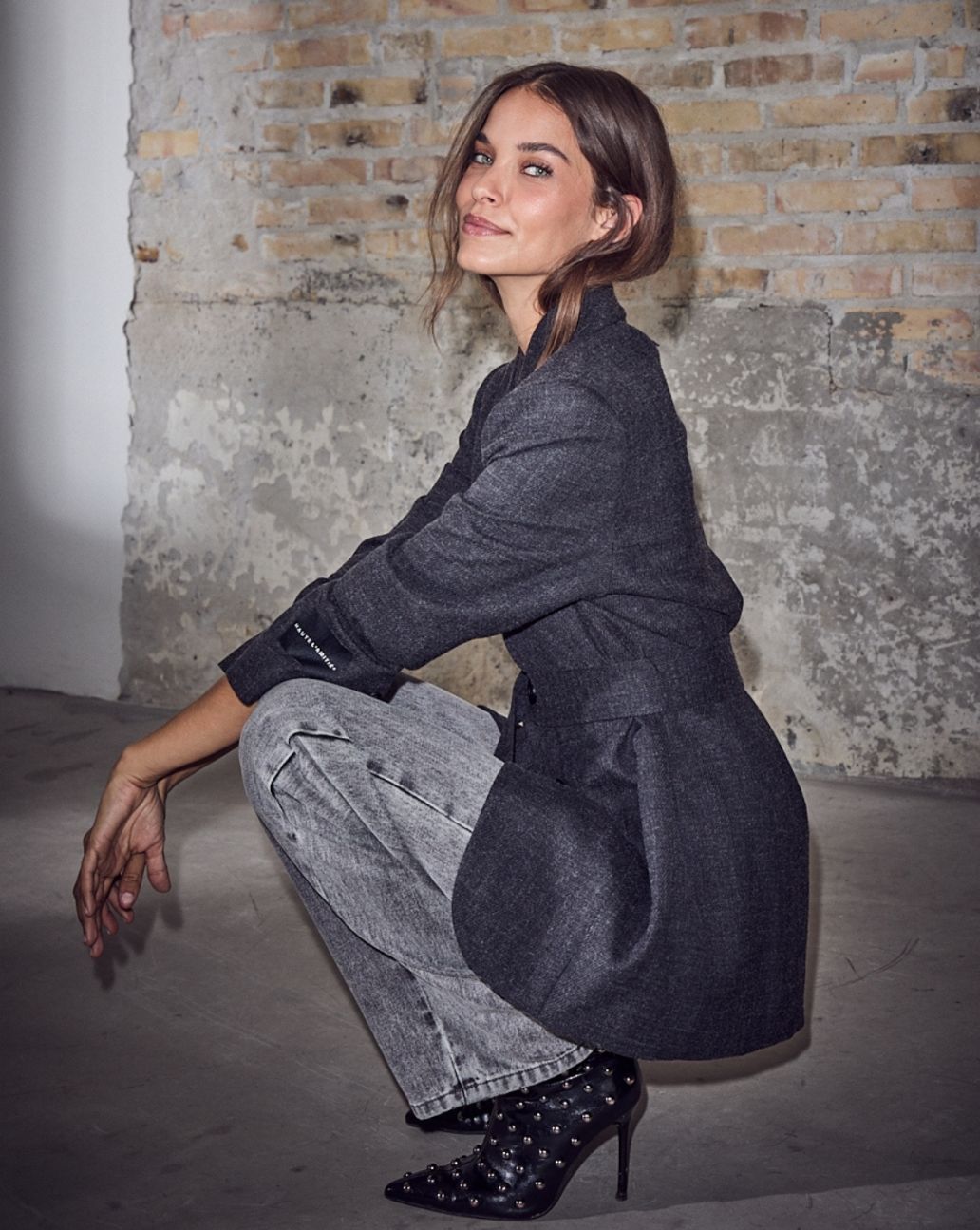 Haute L'amite Bellis Belt Blazer Antracit Melange 