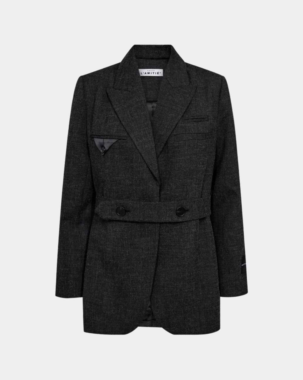 Haute L'amite Bellis Belt Blazer Antracit Melange 
