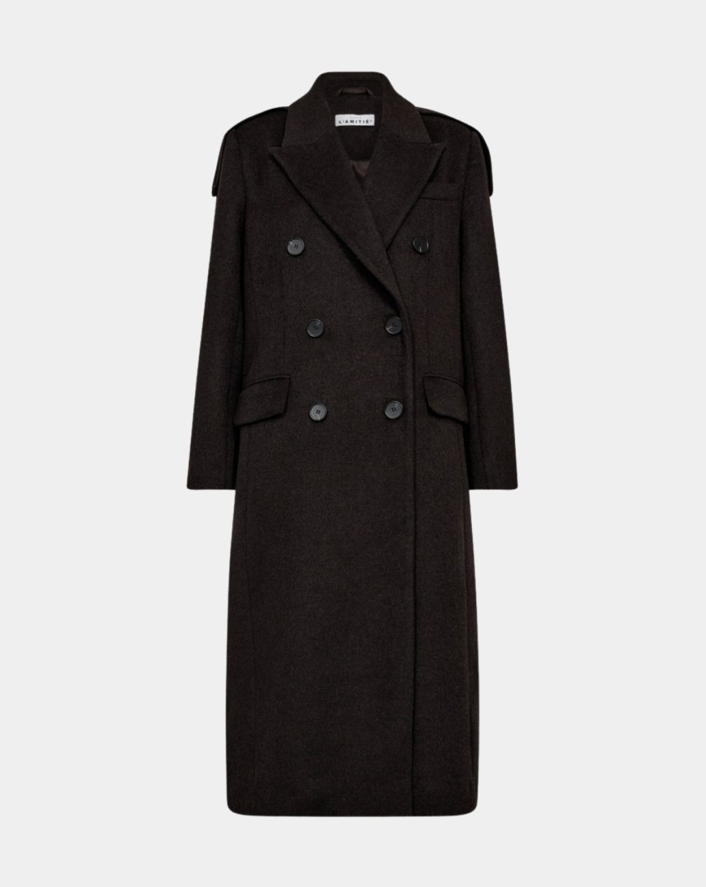Haute L'amite Lida Tailor Wool Coat Mocca jas