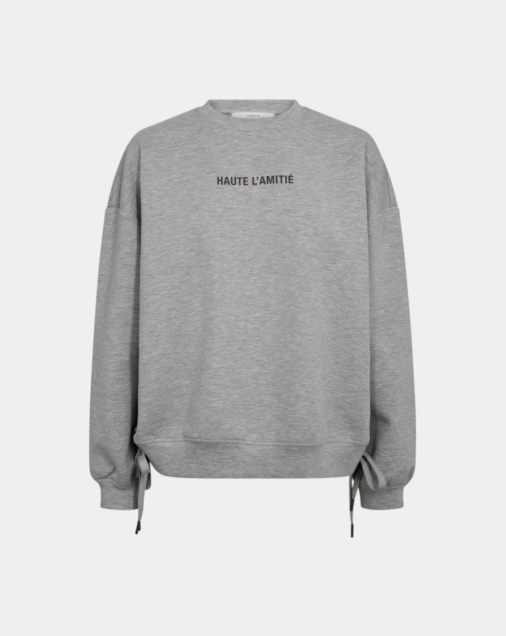 Haute L'Amite New studio Tie sweat Grey Melangé 