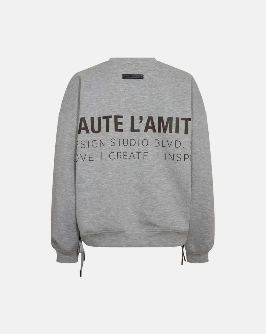 Haute L'Amite New studio Tie sweat Grey Melangé 