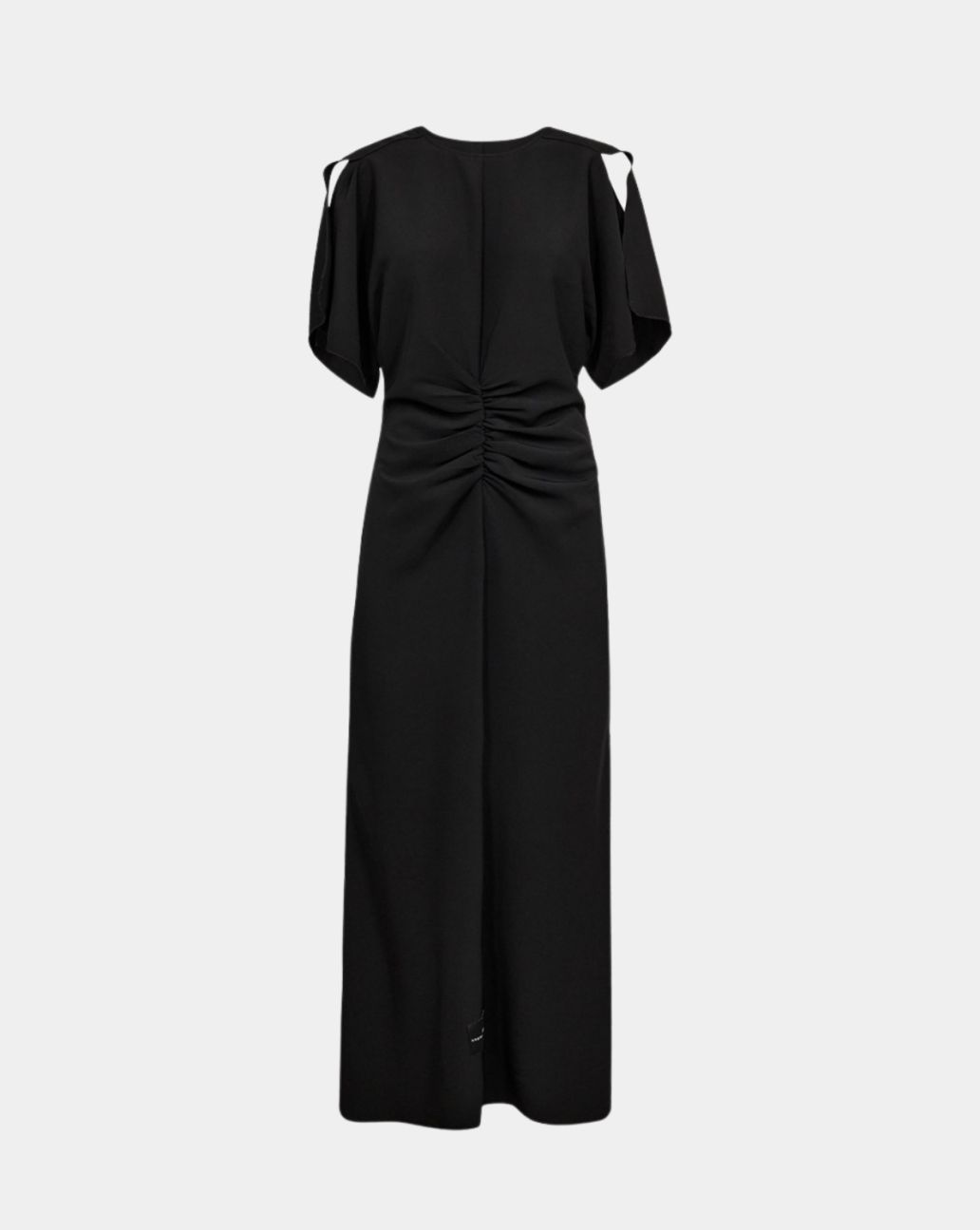 Haute L'amite Satari Long Gather Dress Black