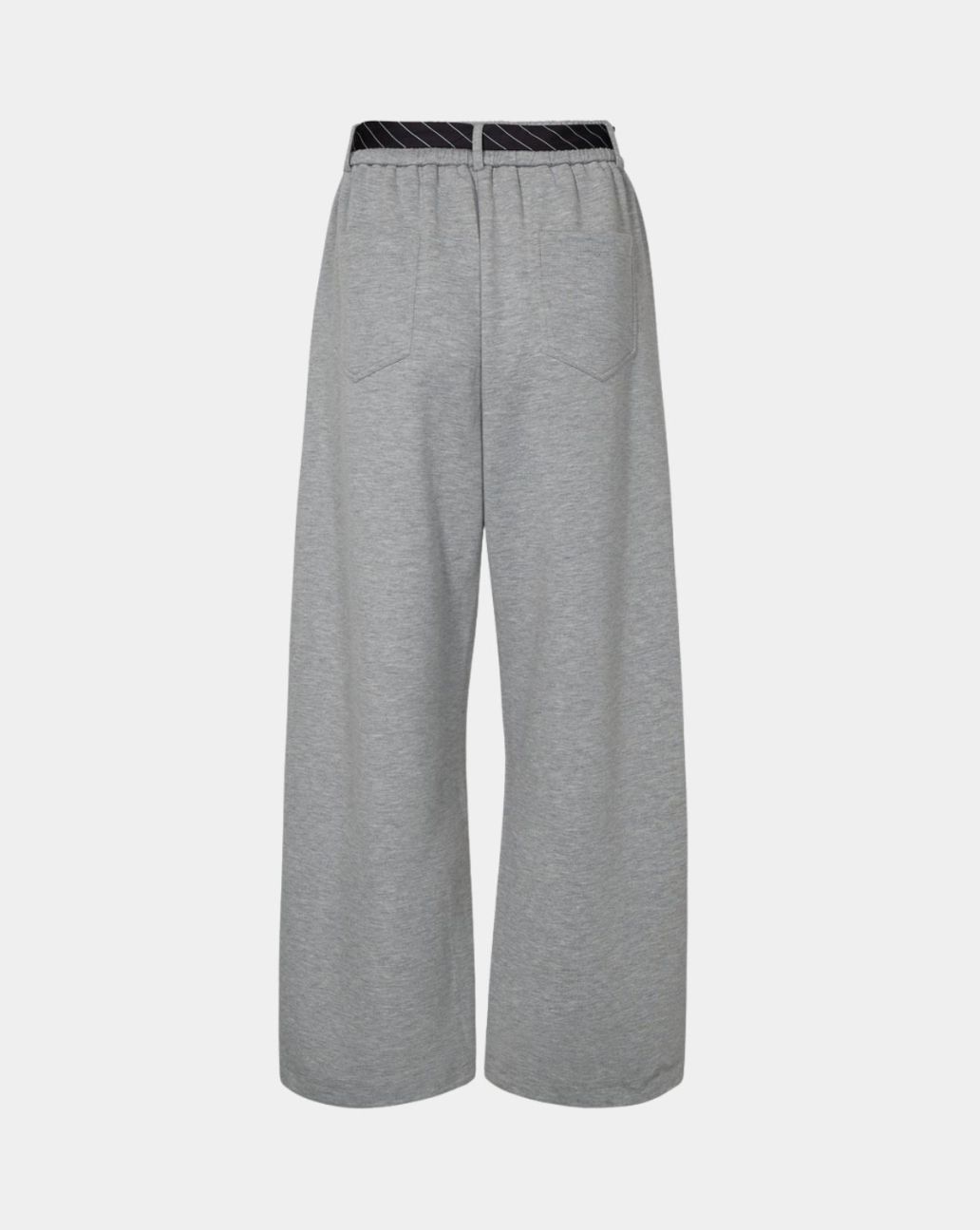 Haute L’Amitié Maxi Split Tie Pant Grey Melangé