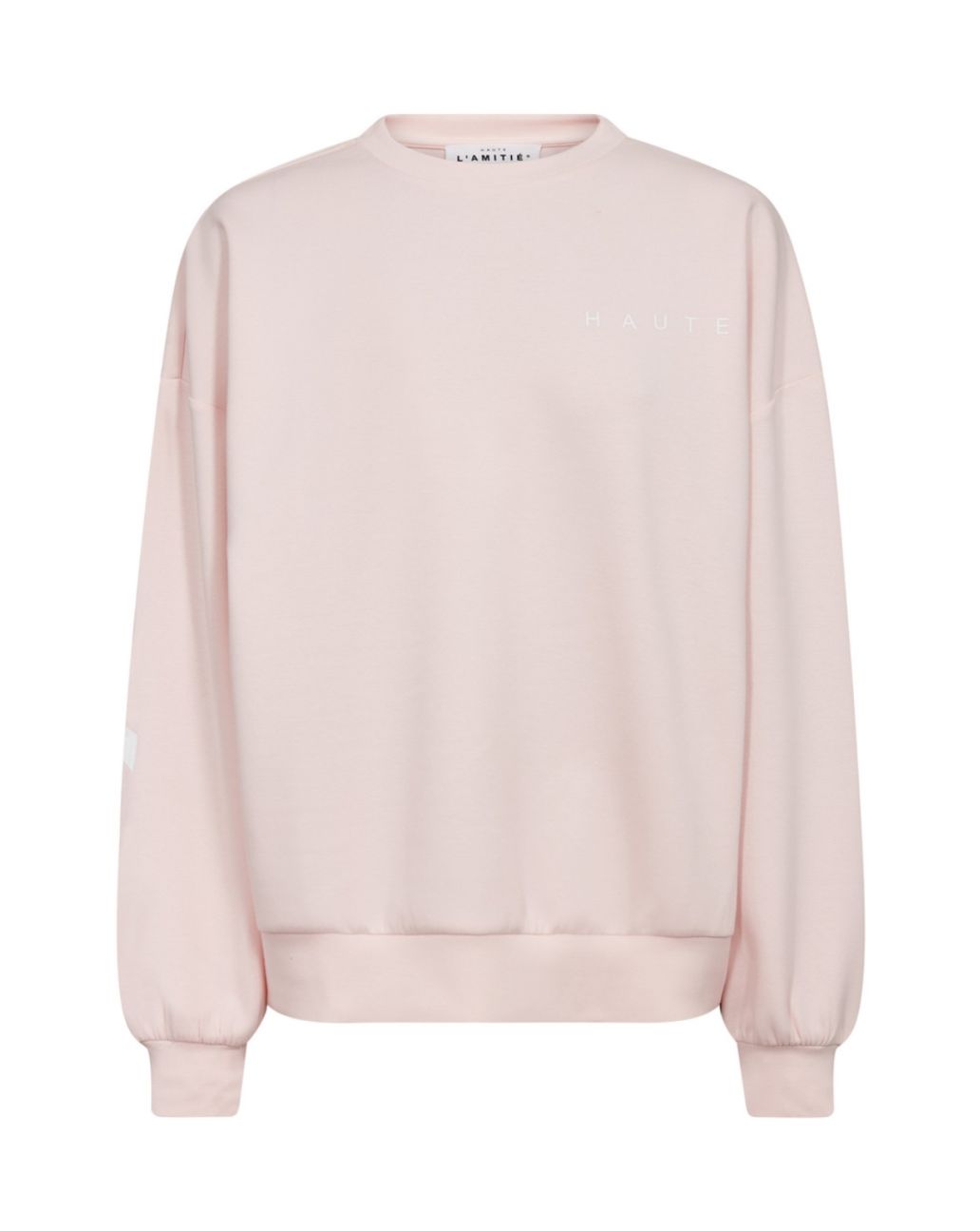 Haute L'Amitié Maxi Split Logo Sweat Iced Rose 