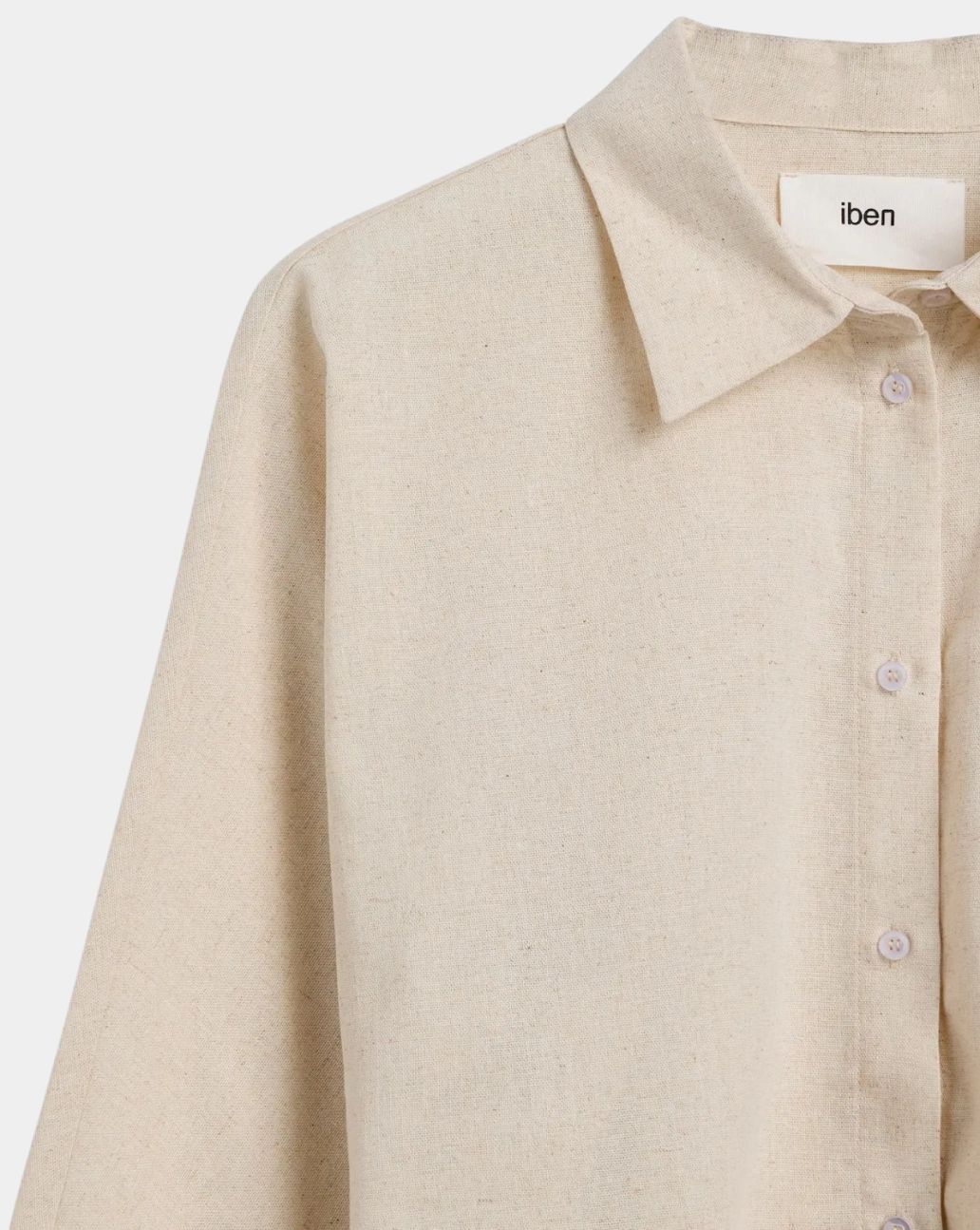 Iben Atari Linen Shirt Raw Beige
