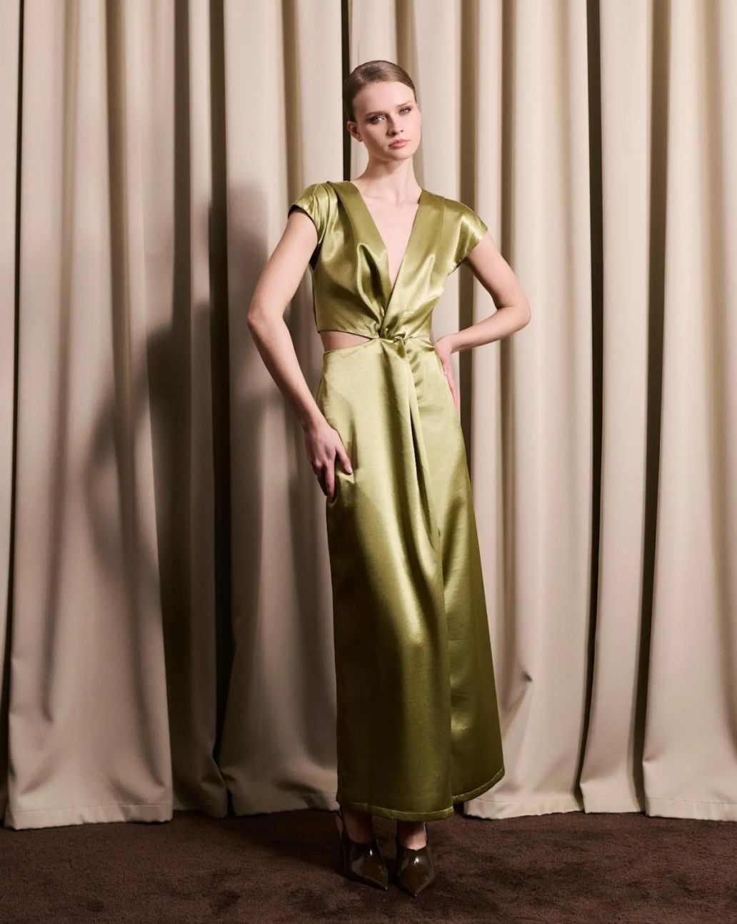 Iben Zephyr Dress Sage Green