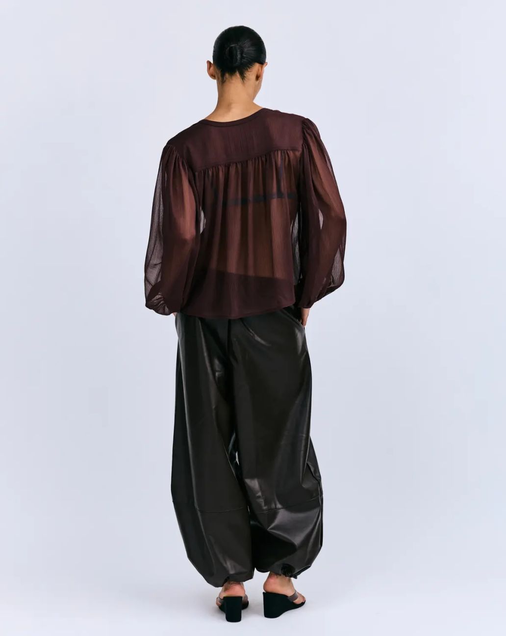 Love Stories Breeze Long Sleeve Shirt Dark Brown